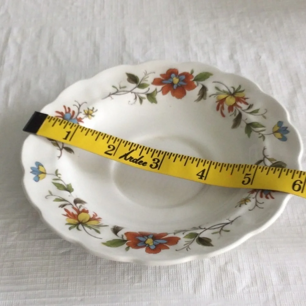 Floral Patterned Cup and Saucer Set